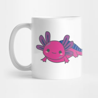 Bi Pride Axolotl | Cute Design with Bisexual Flag Colors Mug